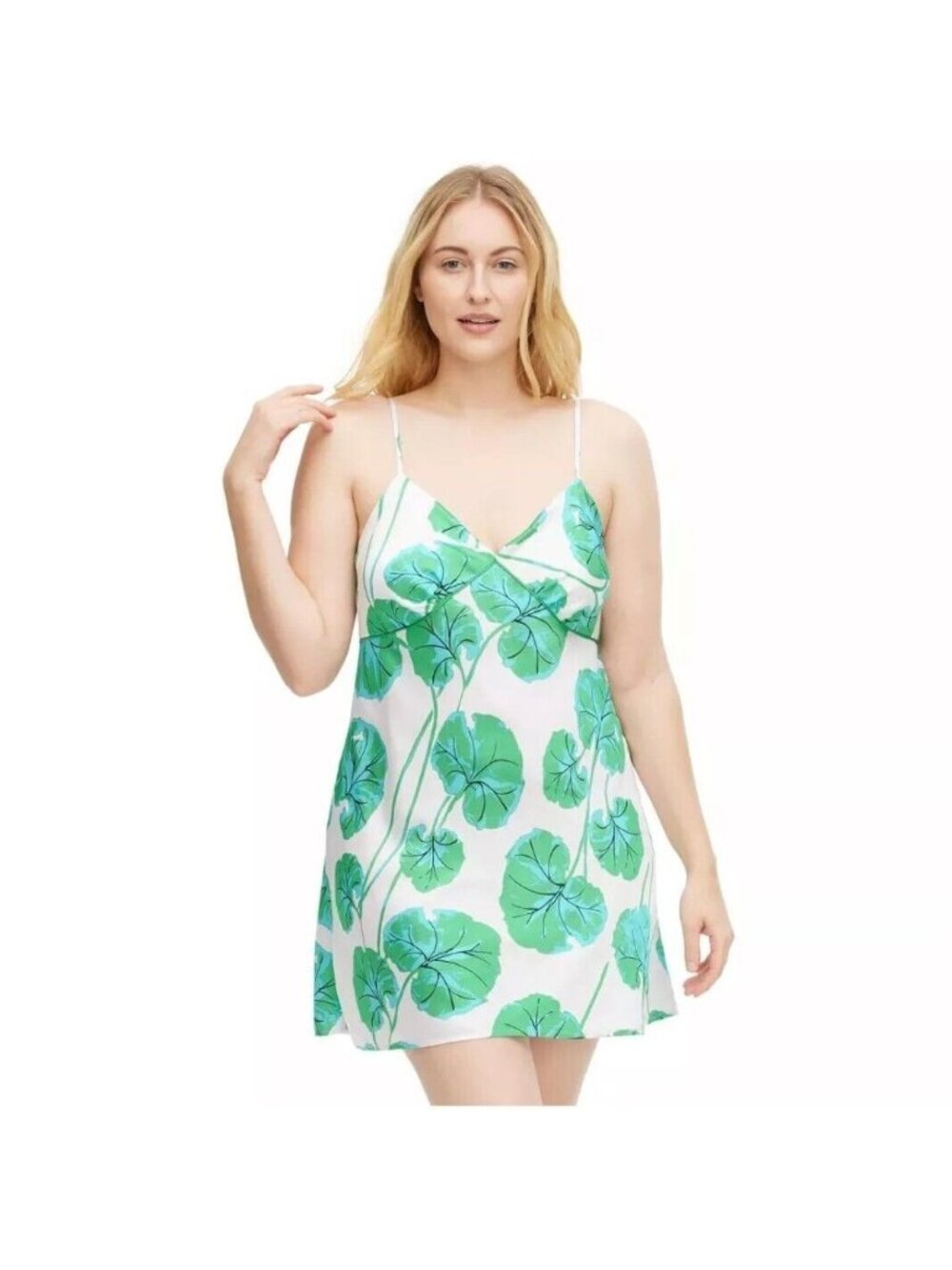DIANE VON FURSTENBERG for Target Leaf Print Slip Dress Size XS NEW with tags